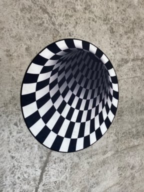 Runde tæpper med 3D print  / 100 cm / 2 paller / Ca. 400 stk