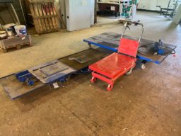 Hydrauliske flytbare fodbetjente lifte, 3 stk.