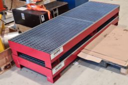 2stk Bauer S2092 oppsamlingskar for dobbel IBC 