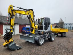 Grävmaskin Wacker Neuson EW 100 med titrotator, grävsystem , kärra och redskap