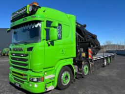 Bodbil kranbil Scania R490 HIAB XS 1058E-8 + Jibb + Korg 