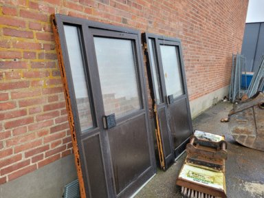 2 st Entrédörr Aluminium 