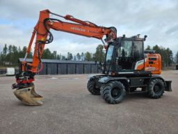 Hjulgrävare Hitachi ZX155W-7 GPS Rototilt Pedant skick