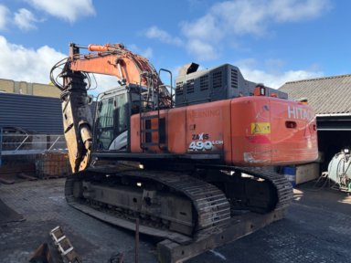 Gravemaskine Hitachi ZX 490 LCH-6 med Demarec DRS-90-B skrotsaks 