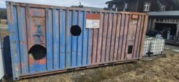 20 fots container med lastväxlarram
