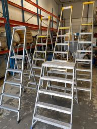 Stegpaket – Wibe, Skeppshult, Zarges m.fl. – trappstegar & utskjutsstege