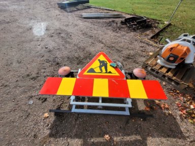 Takskylt Berlex A20 med handkontroll, 2-sidig
