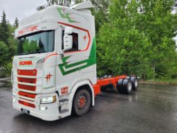 Chassi Lastbil Scania S650 6x2 V8 Euro 6-2019 