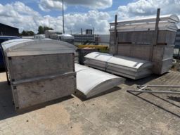 5 Optilite opalhvide ovenlysvinduer med karm og aktuator 120 * 240 cm