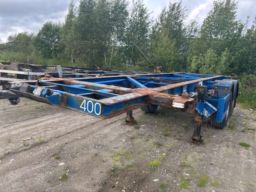 Tilhenger Container henger Torbo hoet Containersemiitrailer  Turbo