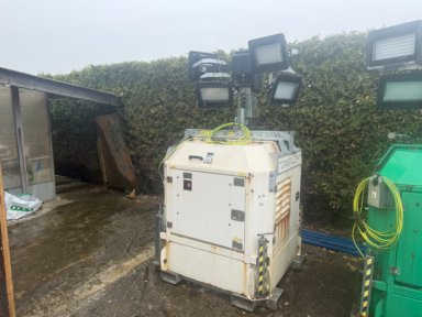 Ljusmast Towner Light Hydro Power Cube med generator 9kVA