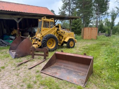 Hjullastare Volvo BM 621  med 3 redskap