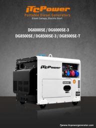 4 st Dieseldrivna elverk Generator ITC Power DG8500SE 7,9 kva OBS! Nya