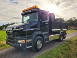 Tippbil grusbil Scania T500 V8 6x2 Nosbil Snutebil