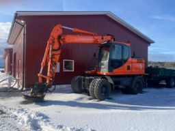 Grävmaskin Doosan DX 160W Med 2D grävsystem 