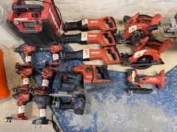 Handverktyg - Batteridrivna 13st Hilti, 3st Bosch, 1 Paslode, 1 Festool