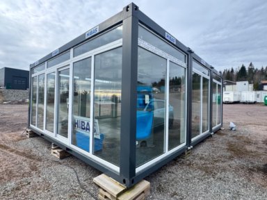 4 stk  20 fots showroomcontainere (Rep objekt)