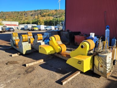 Rullbock 70 Ton – ESAB / PEMA 70 TA (1 Driven + 2 Medlöpare)