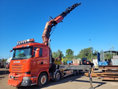 Kranbil Bodbil  Scania R450 Fassi 950
