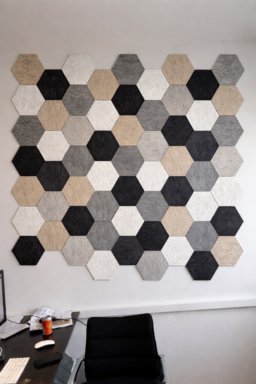 Fibrotech træbeton hexagon Grå/hvid/sort/beige
