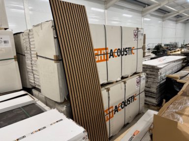 Akustikpaneler Fibrotech Oiled oak, 1 palle ubrugt