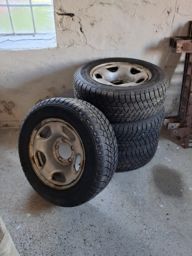 4 stk stålfælge med Michelin vinterdæk 16" 235/60 R 16