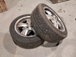 2 stk HRS Alufælge med dæk fra Uniroyal 195/50 R15