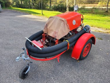 Motorpump Albin Motor AB (1400 l/min) på kärra