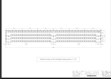  Jezet Seating Teleskopiske tribuner – modulb  asert system – 1480 sitteplasser -selges samlet