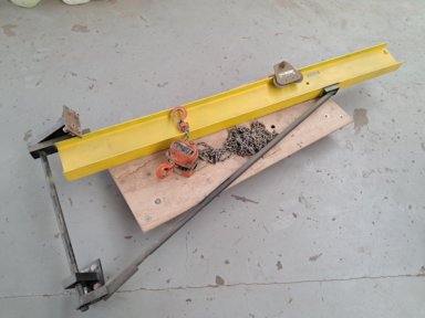 DEMAG traverskran / svingkran med kædetalje – 600 kg