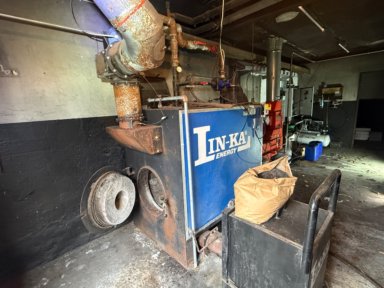 Linka Halmfyr 100kW med cyklon / straw-fired biomass boiler