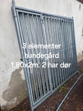 Elementer til hundegård 