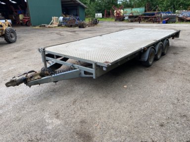 Ifor Williams LM187G3 3-akslet ladtrailer / årgang 2014 / Ifor Williams LM187G3 Triple-Axle Flatbed Trailer / Year 2014