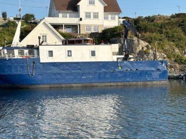 Arbeidsbåt alu katamaran
