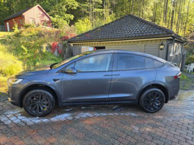 TESLA MODEL X 2018 MOD KARBON  SKINN  20"  CHROME DELETE