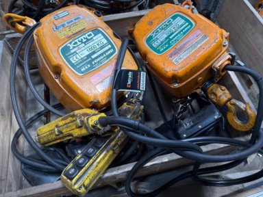 Kito elektriske kædetaljer 500 og 1000 kg - 2 stk / electric hoists