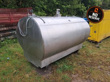 Røka rustfri isoleret tank 2500 L med omrører