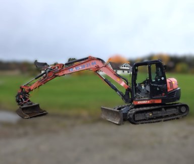 Kubota KX080-4 beltegraver – 2016 – kun 1 707 timer