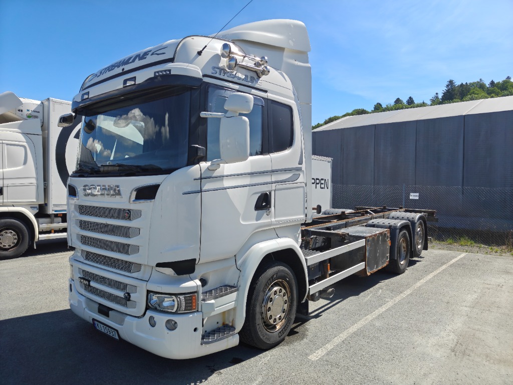 Scania R580, 6X2 Containerbil