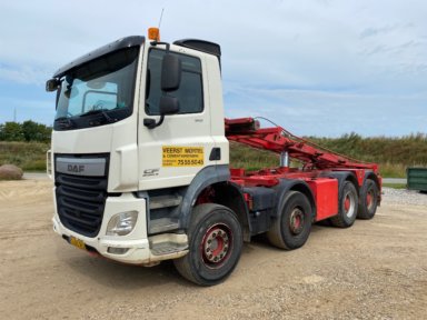 DAF CF510 8X4 Hydraulic Cable Hoist Container Carrier / Euro 6 / Year 2015 / KM 573061