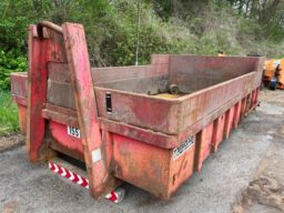 Container Bigab 12 Ton skiftelad med kroghejs.
