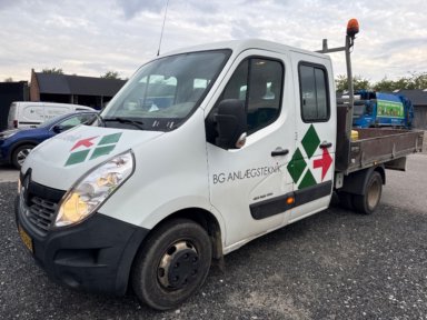 Renault Master 2.3 T35 dCi med dobbeltkabine og lad