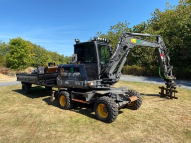 Volvo EW60E / Steelwrist X07 tiltrotator / S40 / Central lubrication system / Hours 5312 / Year 2018 / Bucket package included / Wagon included / Wheeled excavator / Hjulgrävare / Mobilbagger