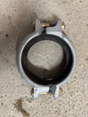 Galvanisert rillekupling