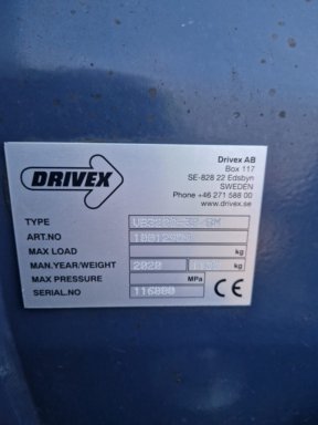 Snøryddingsutstyr drivex VB3200-3P/BM