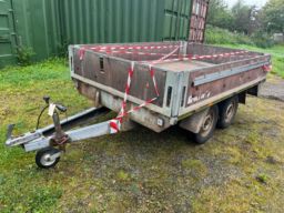 Brenderup 2-akslet autotrailer uden bremser.