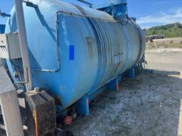 Bitumen tank på lastväxlarram 