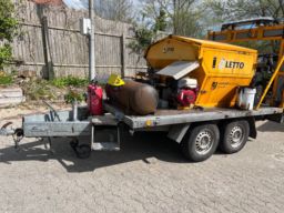 Asfaltcontainer Oletto AF 17 på 3500 kg. trailer. 