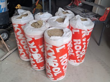Byggematerialer 7 pakker Rockwool ca. 17.5 m2
