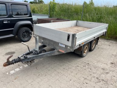 Trailer, 2-akslet SARIS med alu-sidefjæle.